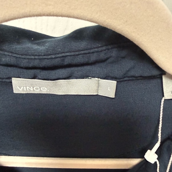 Vince Dark Blue Polo Shirt - Picture 2 of 5